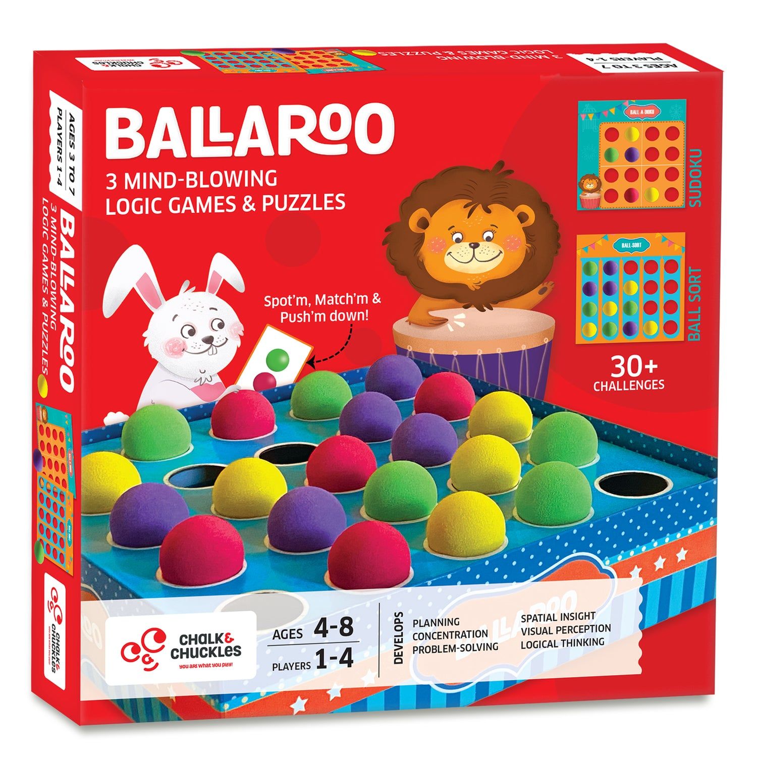 Ballaroo – 3-in-1 Logic Games