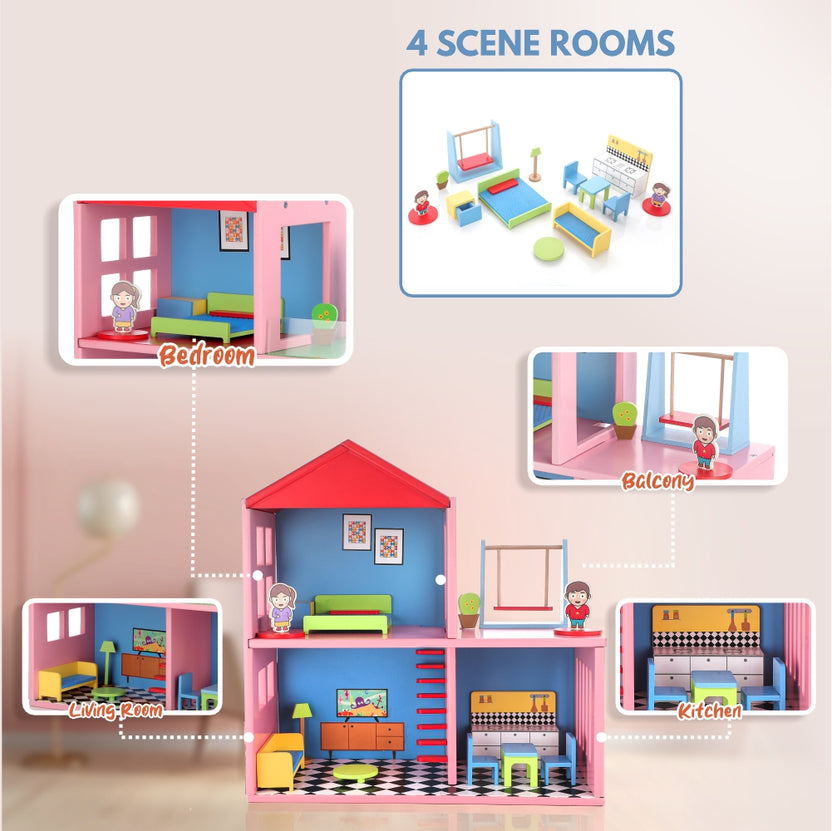 Wooden Dollhouse (1)
